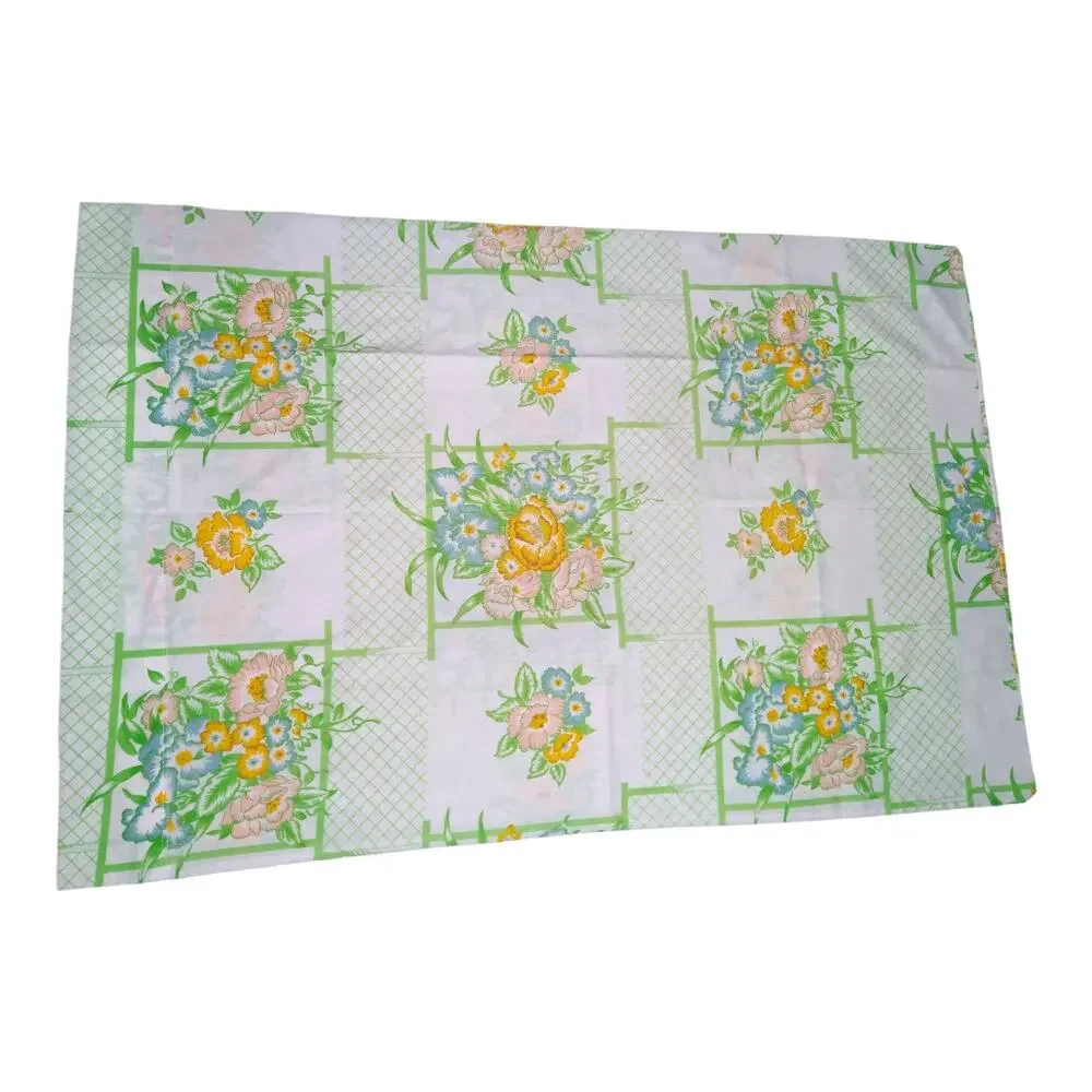 MCM Vintage Cannon Monticello Standard Floral Pillowcases Cottage Retro